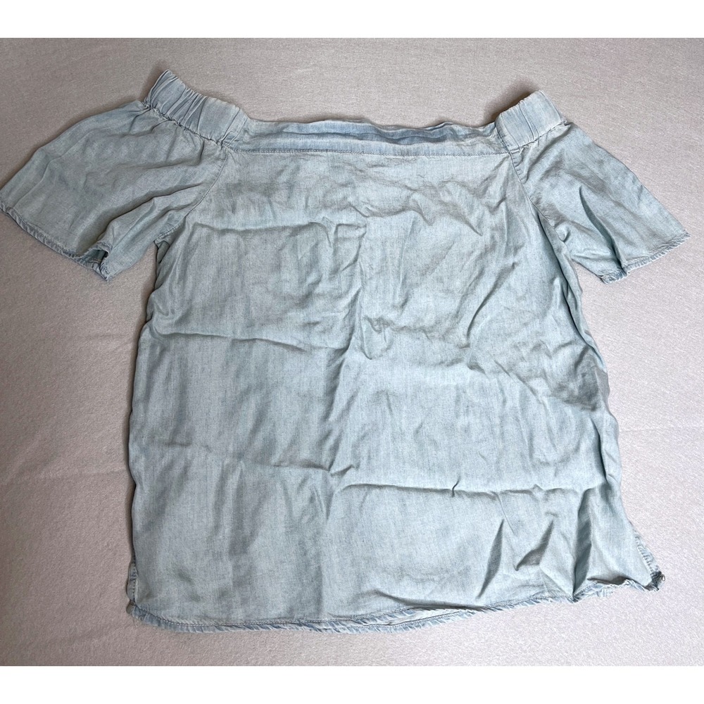Thread & Supply‎ Denim Chambray Off Shoulder Shirt